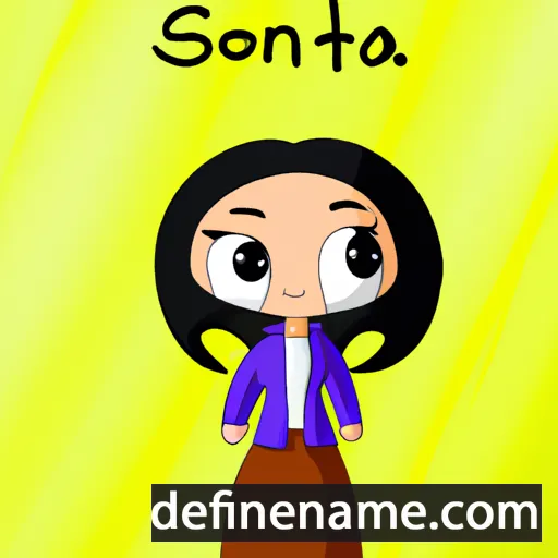 cartoon of the name Sonita