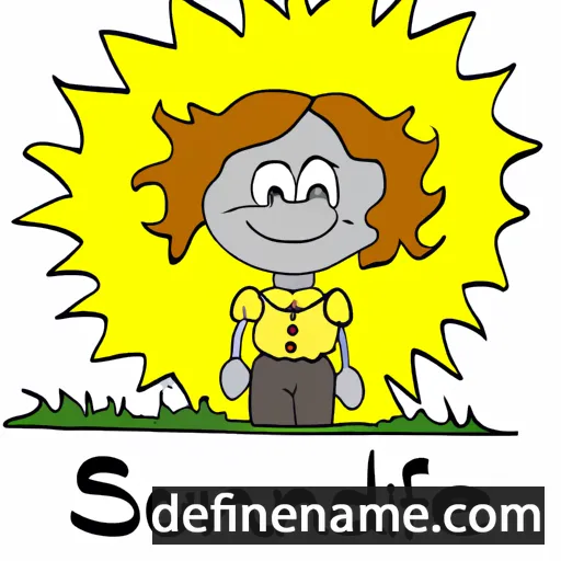 cartoon of the name Sonnfriede