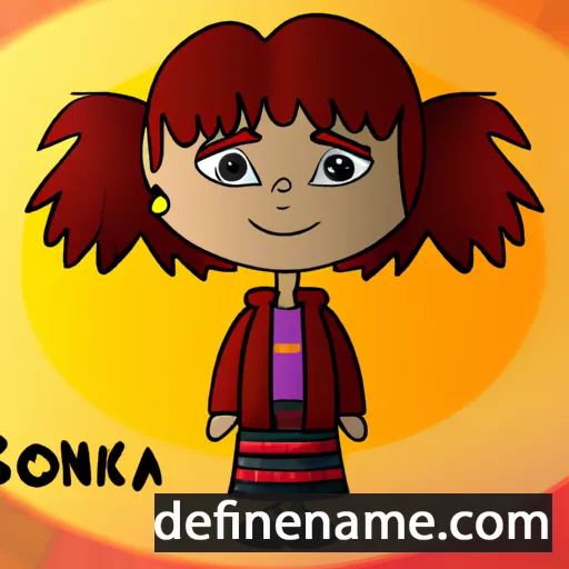 cartoon of the name Sonnika