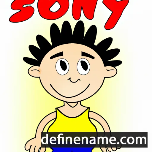 cartoon of the name Sonný