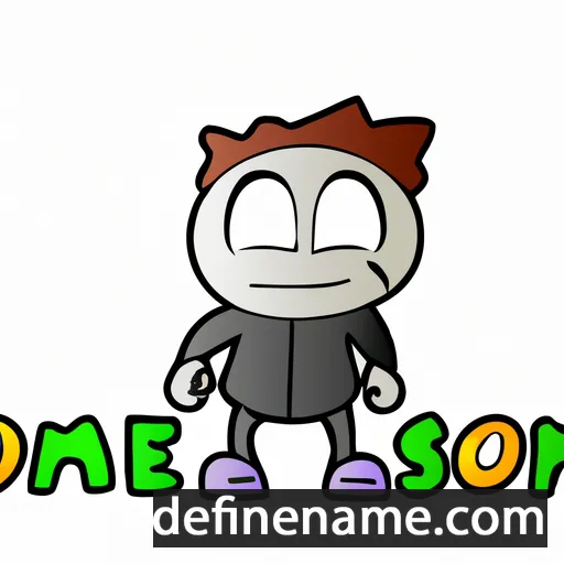 cartoon of the name Sonome