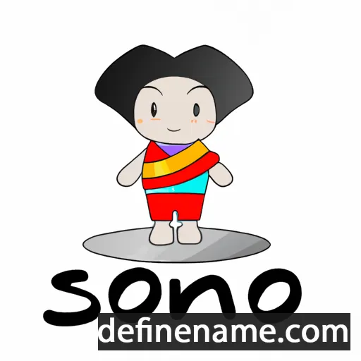 cartoon of the name Sonono