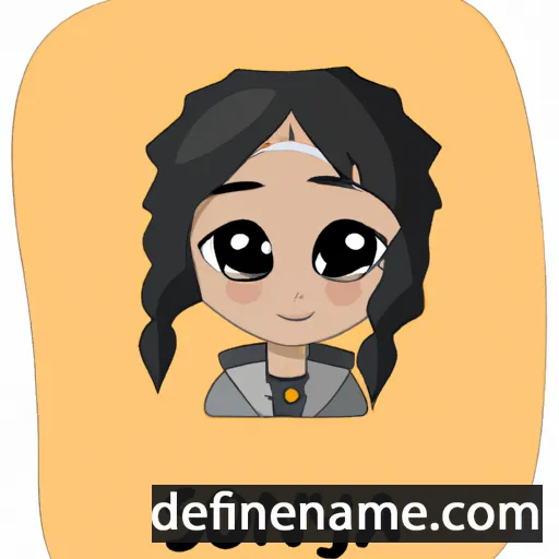 cartoon of the name Sonoya