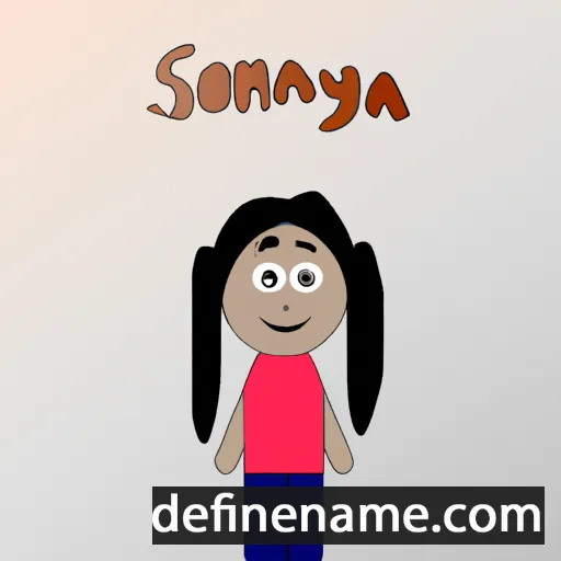 cartoon of the name Sonthaya