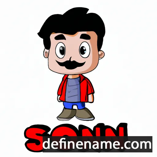 cartoon of the name Sonu