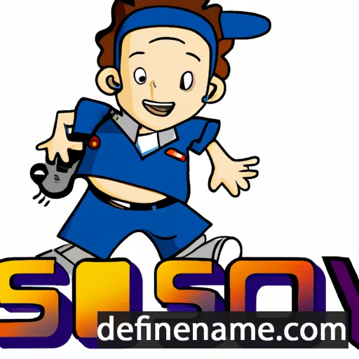 cartoon of the name Sony