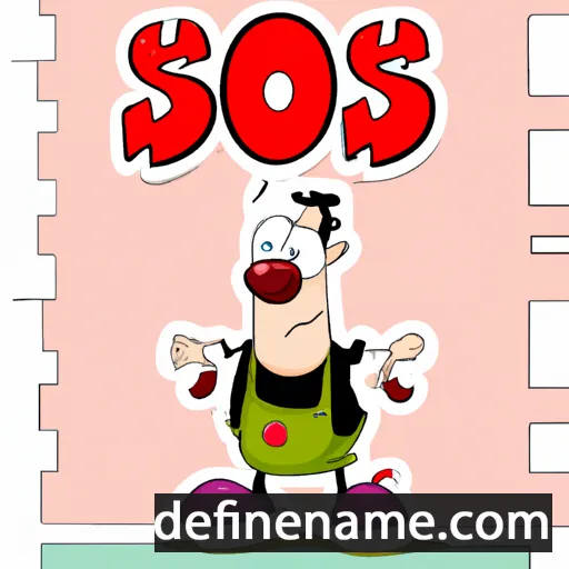 cartoon of the name Soos