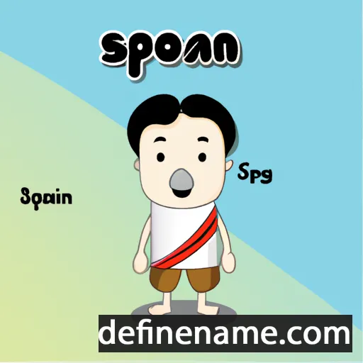 cartoon of the name Sopang