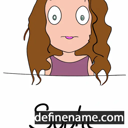 cartoon of the name Sophee