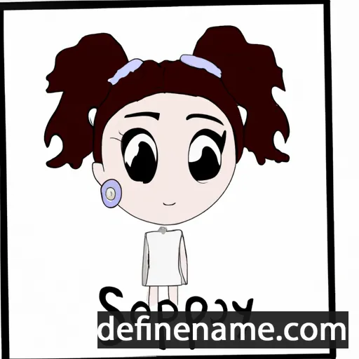 cartoon of the name Sophey