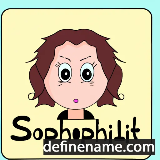 cartoon of the name Sophiny