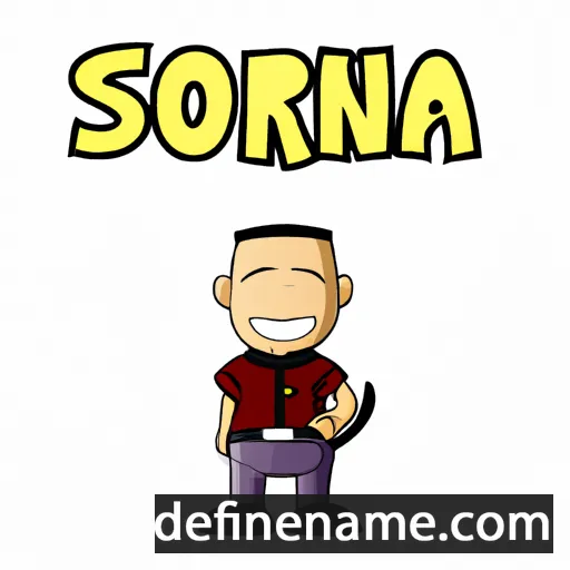 cartoon of the name Sorano