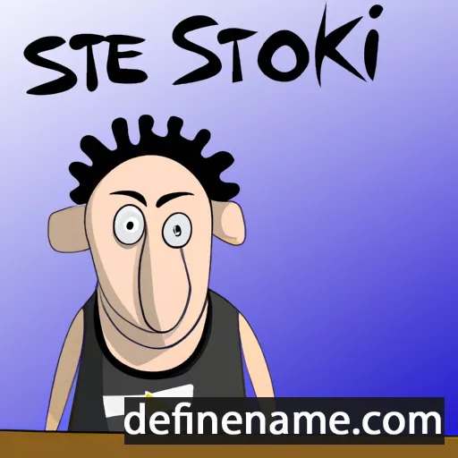 cartoon of the name Štefko