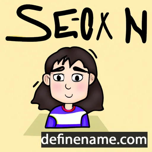 cartoon of the name So-yeon