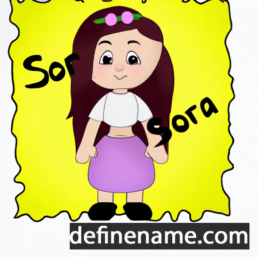 cartoon of the name Sorîna