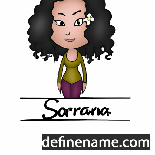 cartoon of the name Sorianna