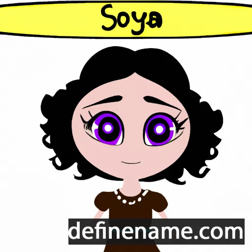 cartoon of the name Soriya