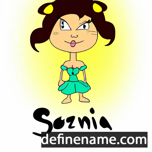 cartoon of the name Sorniza