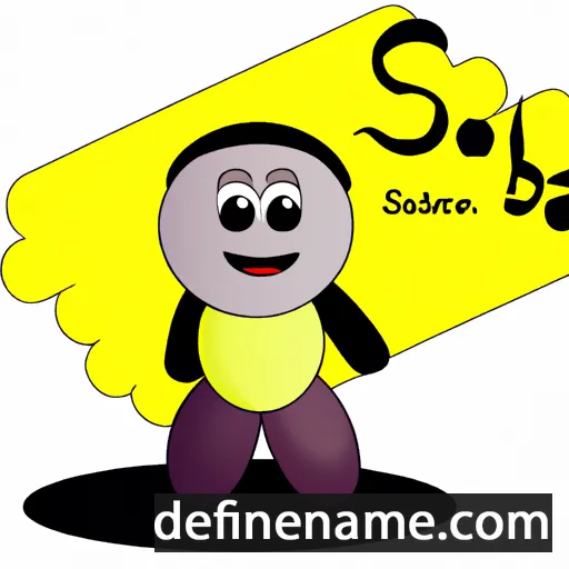 cartoon of the name Soruba