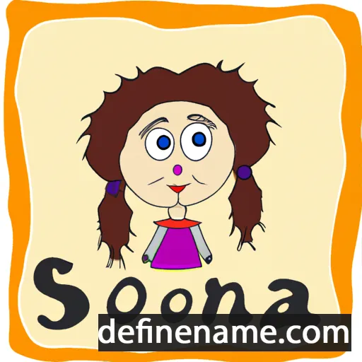 cartoon of the name Sosefina