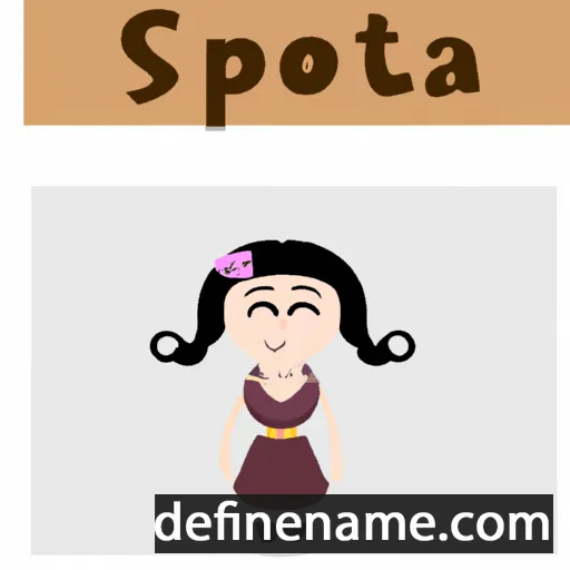 cartoon of the name Sosipatra