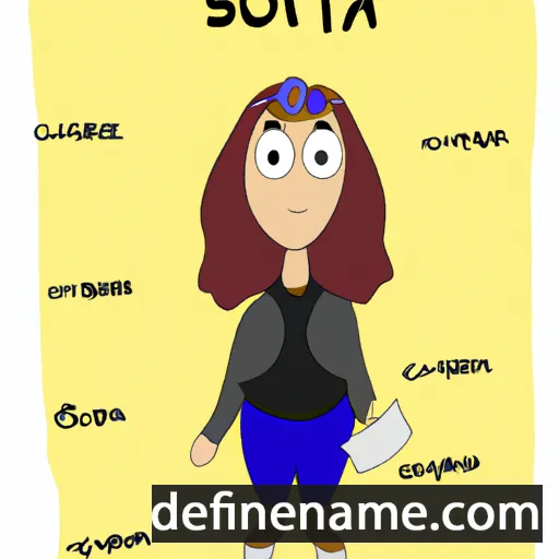 cartoon of the name Sotera