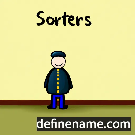 cartoon of the name Soteris