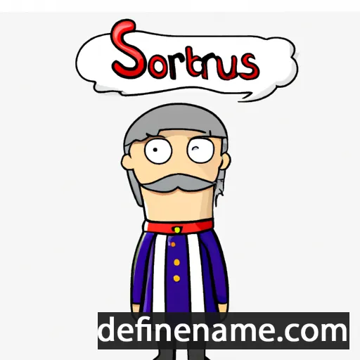 cartoon of the name Soterius