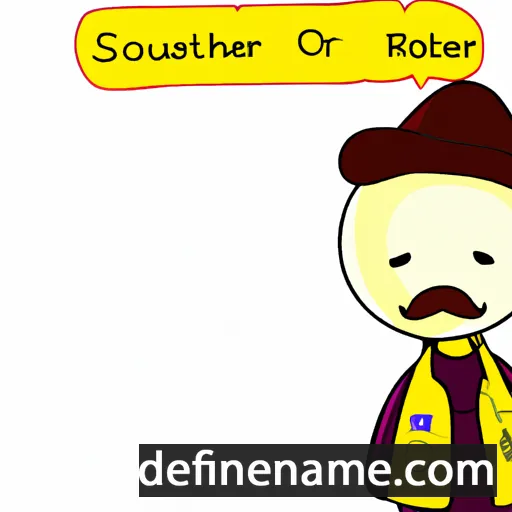 cartoon of the name Sou'wester