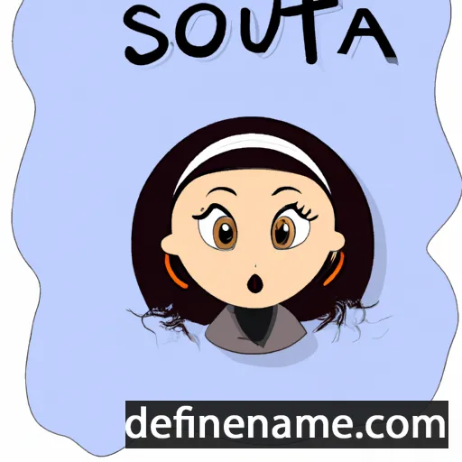 cartoon of the name Soufia