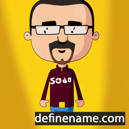 cartoon of the name Soufiane