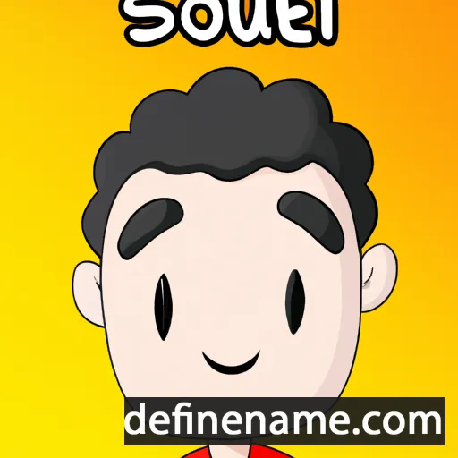 cartoon of the name Souheil