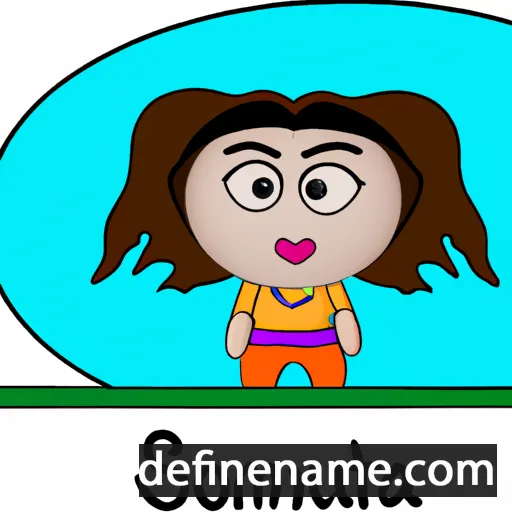 cartoon of the name Soumita