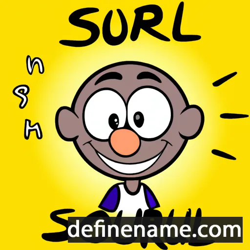 cartoon of the name Souriel