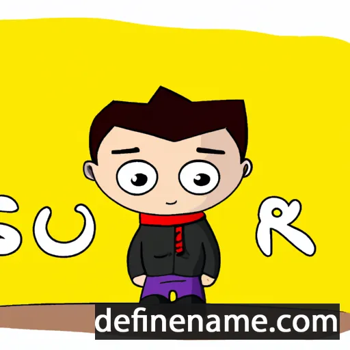 cartoon of the name Sourik