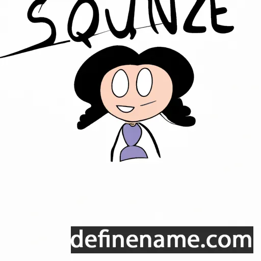 cartoon of the name Souzane