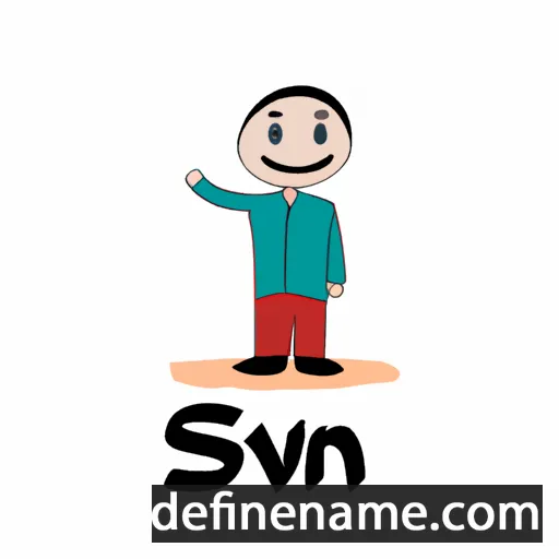 cartoon of the name Sovan