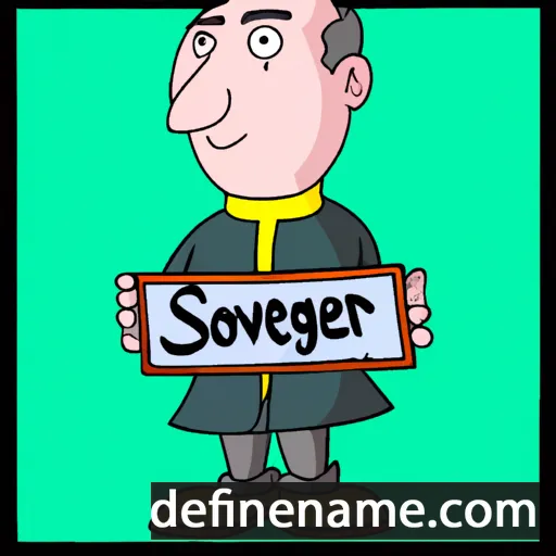 cartoon of the name Sovereign