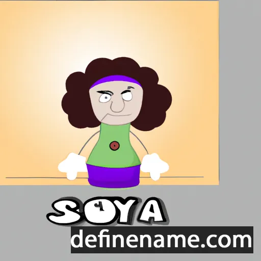 cartoon of the name Soyolma