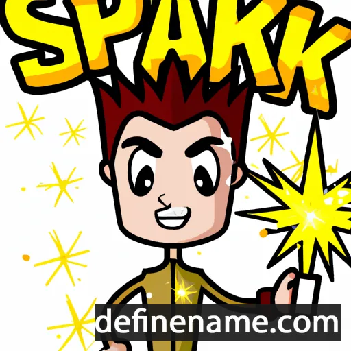 cartoon of the name Spark