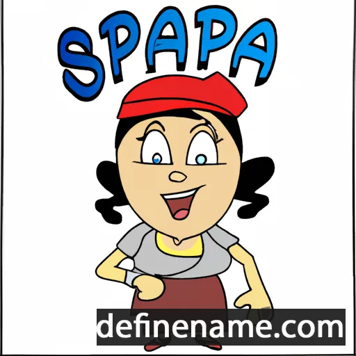 cartoon of the name Spasena