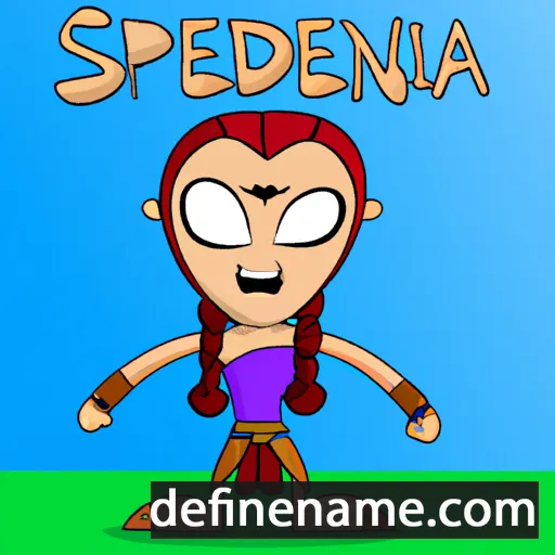 cartoon of the name Speaidna