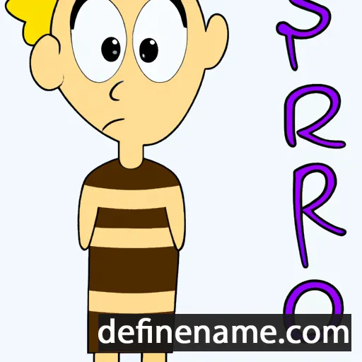 cartoon of the name Spero