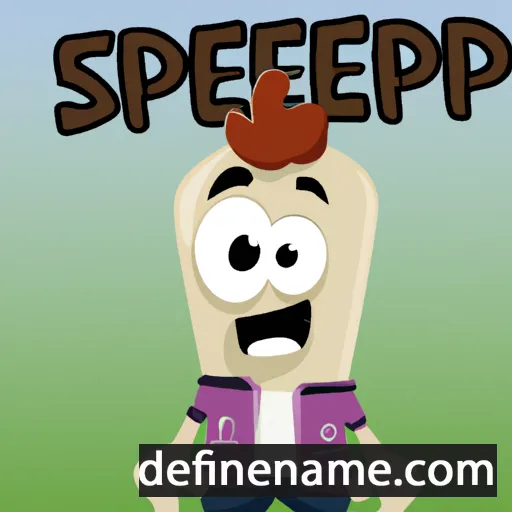 cartoon of the name Speusipp