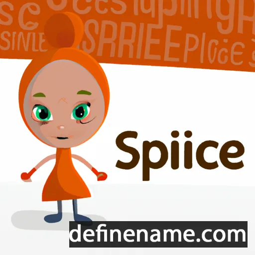 cartoon of the name Spice