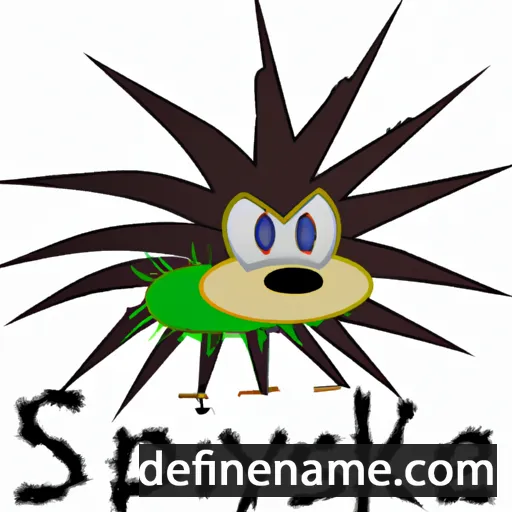 cartoon of the name Spikey