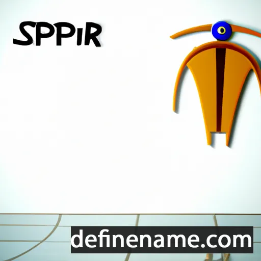 cartoon of the name Spinzar