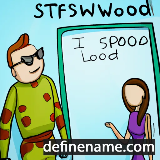 cartoon of the name Spotswood