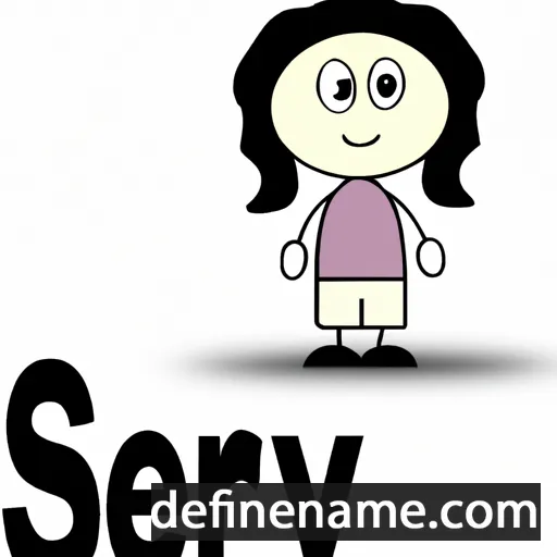 cartoon of the name Srey