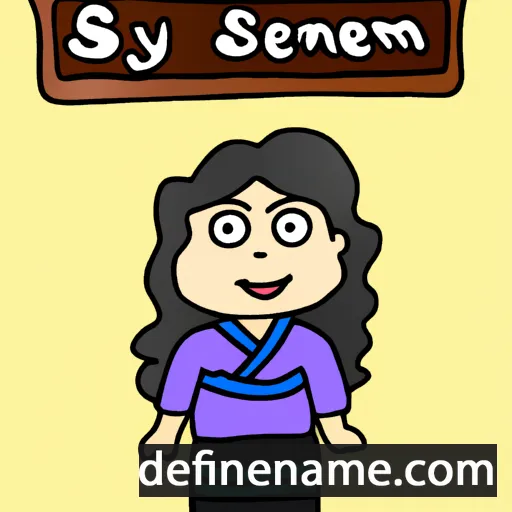 cartoon of the name Sreymom